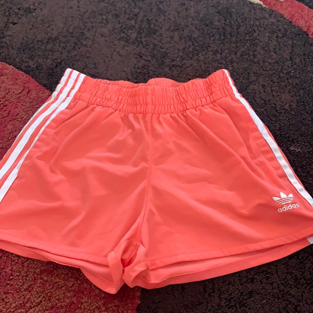 Pink adidas shorts